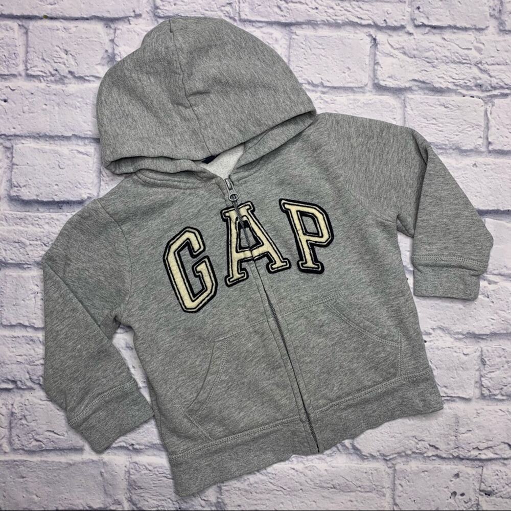 Gap Hooded, Zip Up Sweatshirt in Gray